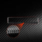 Dashboard warning light switch frame sticker with carbon-fiber weave texture