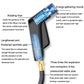 High-pressure sprinkler nozzle spraying water, showing inline blue water flow