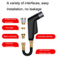Sprinkler hose nozzle with multiple brass connection adapters and coiled black tube