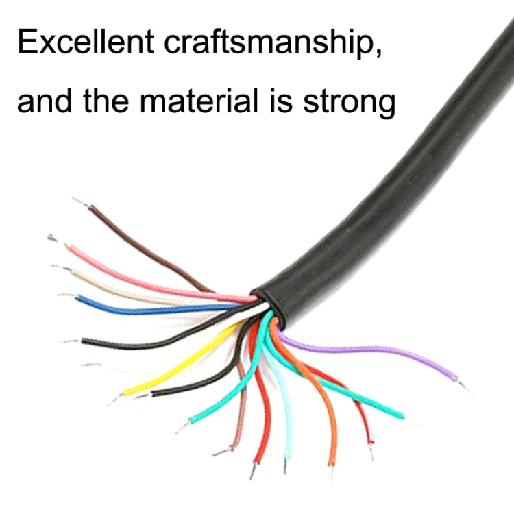 Spare wires pigtail from conversion cable with multicolor leads