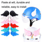 Motorcycle helmet angel wing decorations: assorted wing colors and blue helmet with pink wings