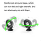 Dashboard USB fan with adjustable stand base for tilt and side-to-side movement