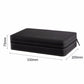 PU watch storage box, 330 x 200 x 75 mm, zipper closure and stitched edges