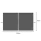 Two-panel dark car privacy curtain, 134 x 78 cm, with side tabs
