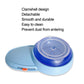 Blue and clear clamshell beading machine unit with removable top cover