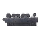 Car window switch assembly with four raised rocker switches on dark base