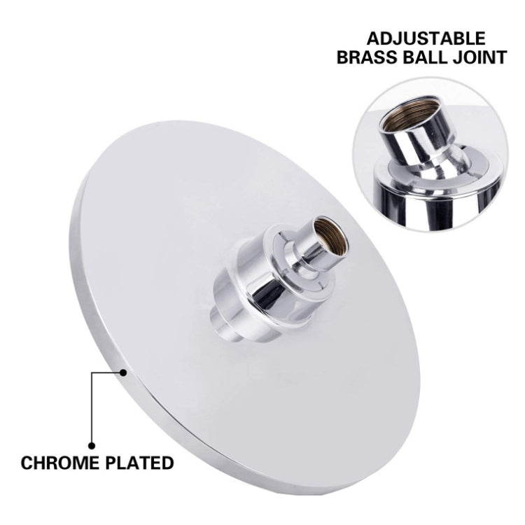 Adjustable brass ball joint and chrome-plated shower head connector