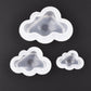 Cloud silicone molds set: large, medium, and small cavity shapes