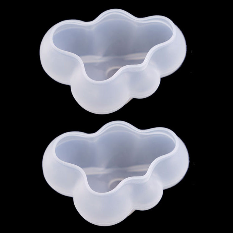 Translucent cloud-shaped silicone mold set, large and small