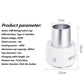 White USB refrigeration cup with silver insert; 12cm base diameter and 16cm height