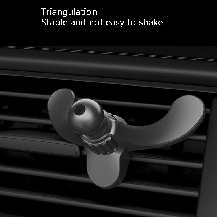 Car air vent phone holder bracket with ball head and anti-shake arms