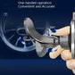 Car phone bracket clip with ball head and 360° pivot view, dark gray