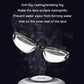 HAIZID anti-fog waterproof swimming goggles with black strap and clear lenses