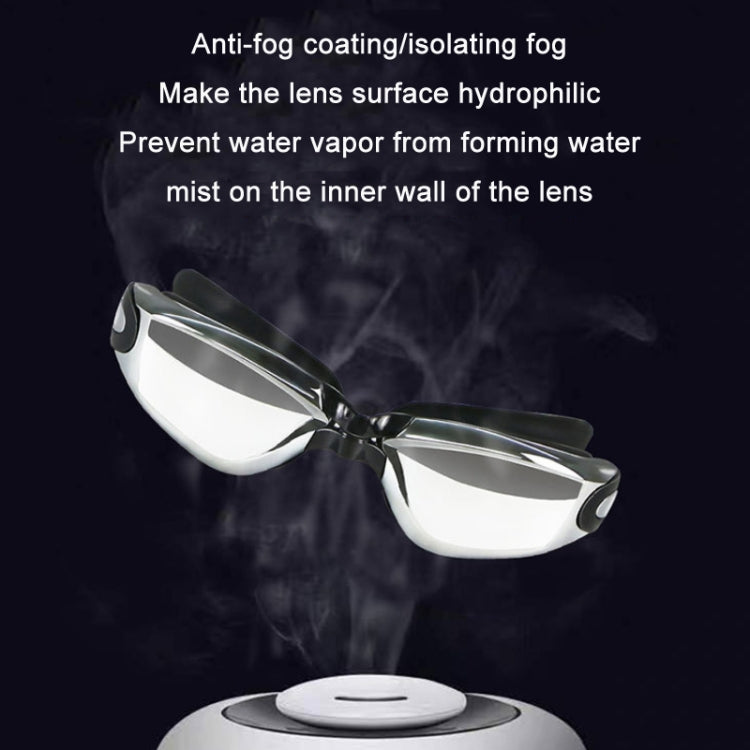 HAIZID anti-fog waterproof swimming goggles with black strap and clear lenses