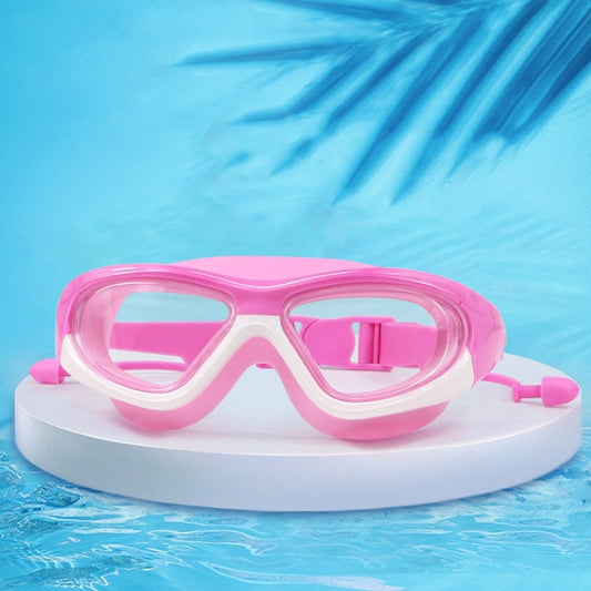 HAIZID children's anti-fog diving goggles, pink frame and clear lenses