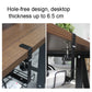 Under-desk cable tray with adjustable mount for desk thickness up to 6.5 cm