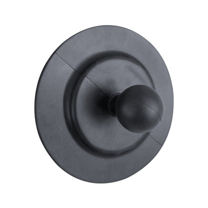 Black arc surface phone holder base with suction-like pad and central ball mount