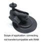 Black phone holder with suction base and adjustable knob for mount attachment