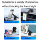 Magnetic suction phone bracket shown on dashboard, windshield, and desk mounts