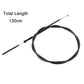 Brake cable set, 130 cm total length, black cable with end fittings