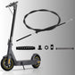 Electric scooter brake cable set with cable line, springs, and mounting hardware
