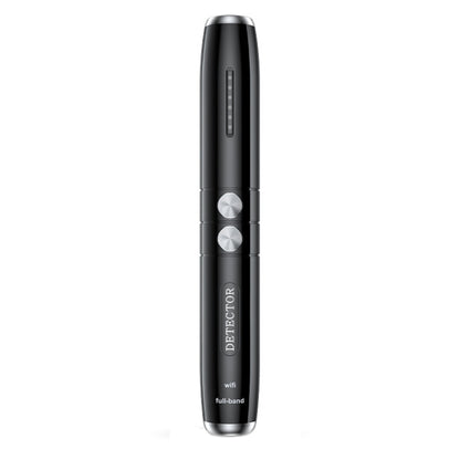 Black infrared detector pen with LED window and side buttons