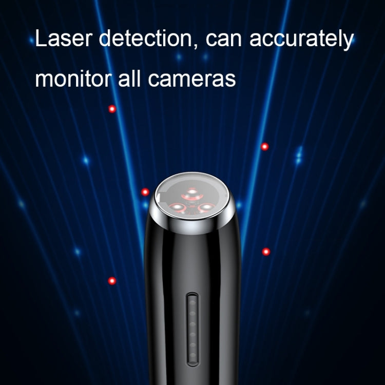 Black detector pen with rounded top sensor head and small side display window