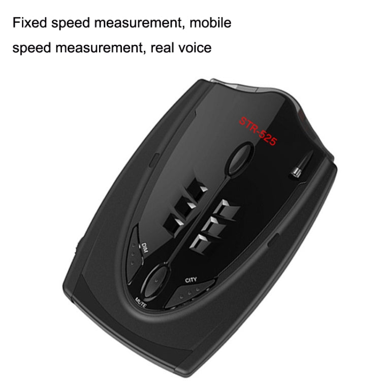 Black radar speed detector with CITY mode button and labeled control panel
