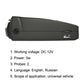 Black radar detector base with ON/OFF switch and side connection port