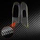 Carbon fiber-look door lift panel stickers, two-piece set with detailed weave texture
