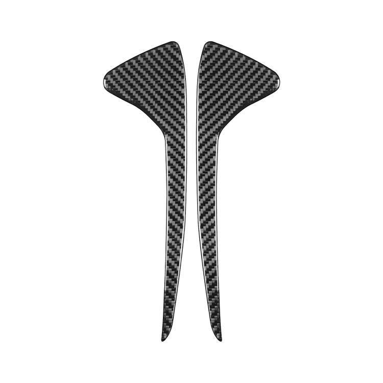 Corvette C8 2-piece front side groove decoration stickers, dark carbon-weave pair