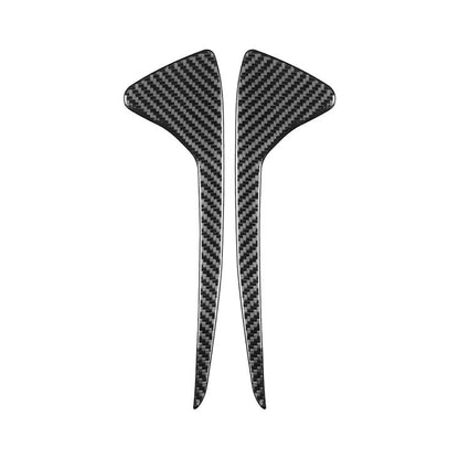 Corvette C8 2-piece front side groove decoration stickers, dark carbon-weave pair
