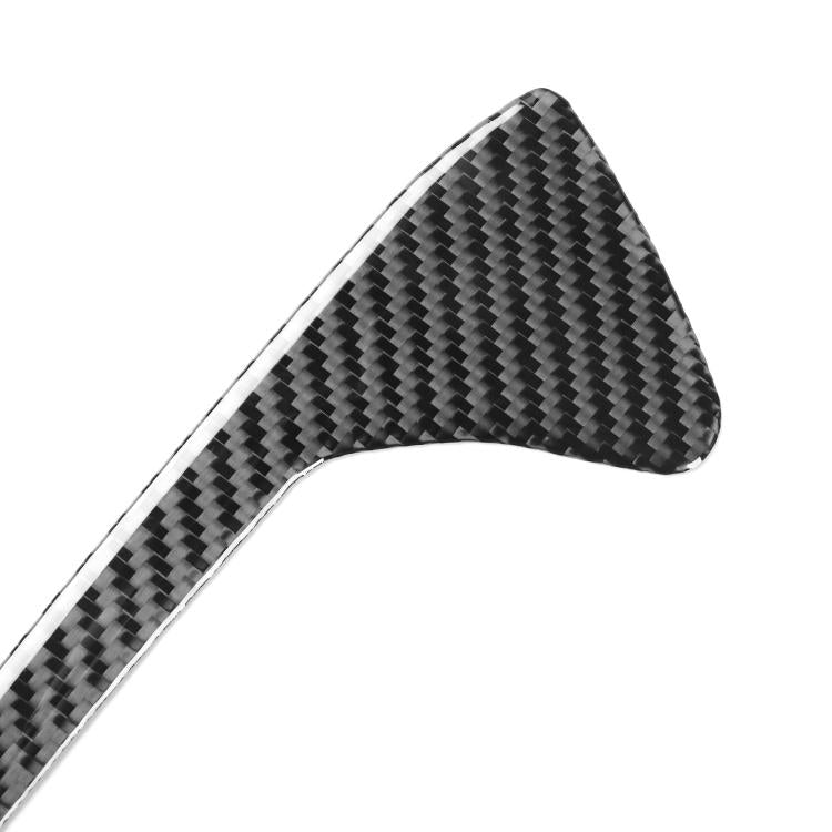 Corvette C8 side groove decoration sticker, close-up dark carbon-weave triangular piece