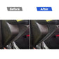 Corvette C8 side groove sticker installed on door panel, dark carbon-weave