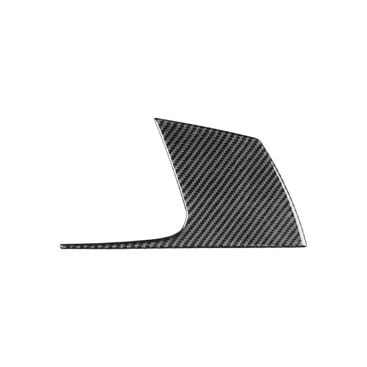 Right-hand-drive L-shaped carbon-fiber dash trim sticker