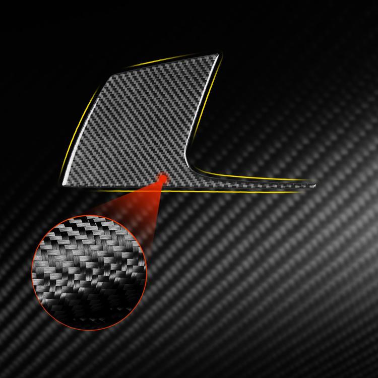 Carbon-fiber trim sticker set with inset weave detail
