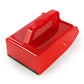 Red blueberry picker shovel with smooth scoop tray and handle grip