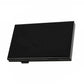Black aluminum game card storage case with snap-closure flap, compact rectangular design