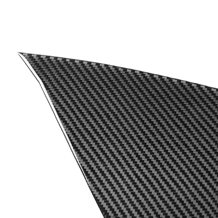 Black carbon-fiber texture vinyl sticker panel with diagonal weave pattern