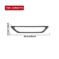 Carbon-fiber trunk handle decoration trim sticker, curved rectangular opening frame.
