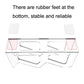 Transparent controller stand with non-slip rubber feet and three open slots