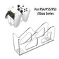 Transparent acrylic gamepad display stand with multi-console controller slots