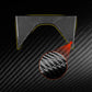 Black carbon-fiber roof decoration sticker with fine weave texture detail