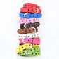 Heart cutout women’s pinching belt set with silver buckles, multi-color leather straps