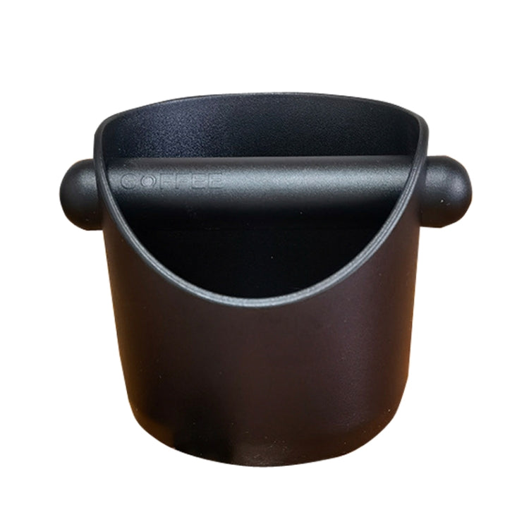 Coffee grounds bucket with dual side handles, dark brown with black lid