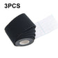 3pcs Muscle Tape Physiotherapy Sports Tape Basketball Knee Bandage, Size:, 2.5cm x 5m, 3.8cm x 5m, 5cm x 5m