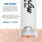 Suction venom extractor tool pressed to skin, base upward between two loop handles.