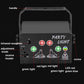 Party light projector front panel with IR reception, MIC input, and green/red LED indicators