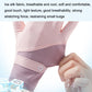 Light pink cycling gloves with stitched cuff and fabric texture with droplets
