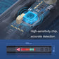 Black signal detection pen, wide LED bar display, red triangle on top, side buttons.